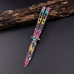 Game Double-pointed Butterfly Folding Knife Tool