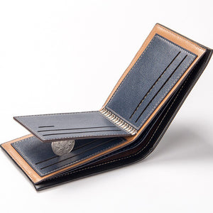 New Casual Men's Short Embossed Wallet Horizontal Creative Thin Wallet