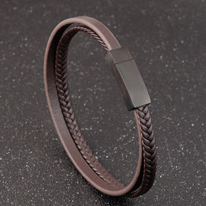 Leather bracelet simple leather bracelet men's leather bracelet