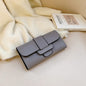 Long Wallet Female Personality Leather Clutch