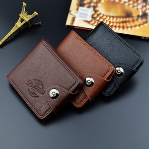 European And American Magnetic Buckle Multi card Wallet