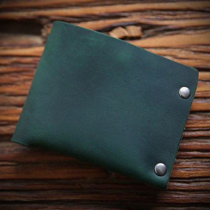 Leather Top Layer Cowhide Horizontal Wallet