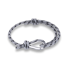 European And American Fashion Nautical Navy Jewelry Anchor Fish Hook Retro Unisex Braided Bracelet Anchor Bracelet