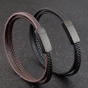 Leather bracelet simple leather bracelet men's leather bracelet