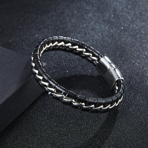 Men's leather bracelet