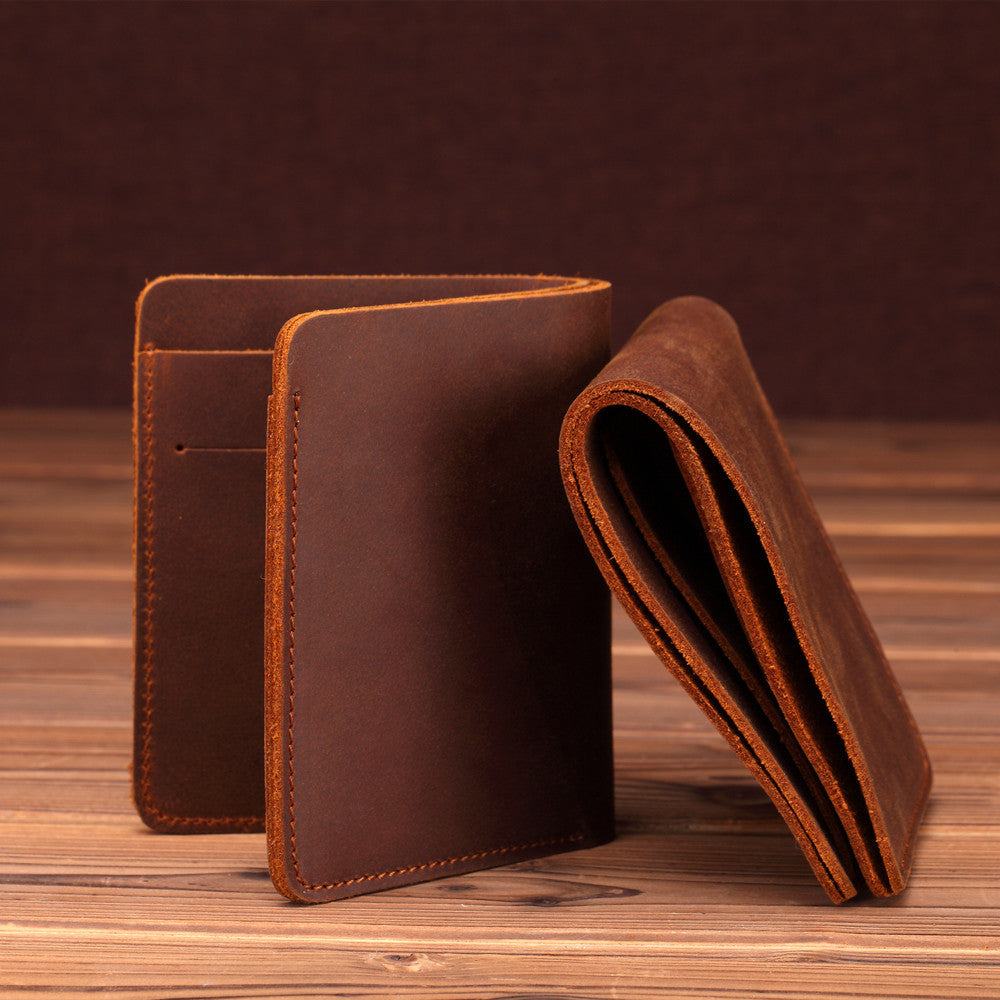 Crazy Horse Leather Handmade Leather Wallet