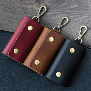 Men Wallet Leather Key Bag Multifunctional Keychain