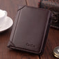 Men's Wallet Short Multi-card Seat Button Bag