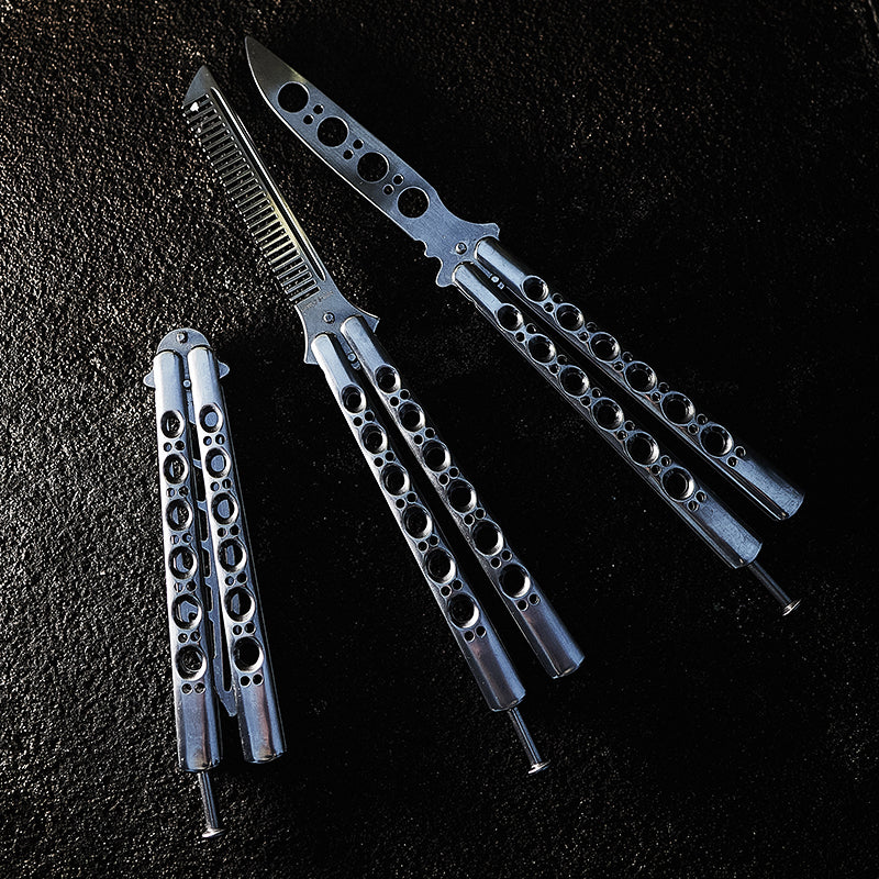 Outdoor Folding Toy With Uncut Butterfly Knife