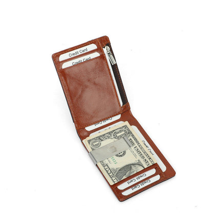 RFID Men's First Layer Leather Wallet