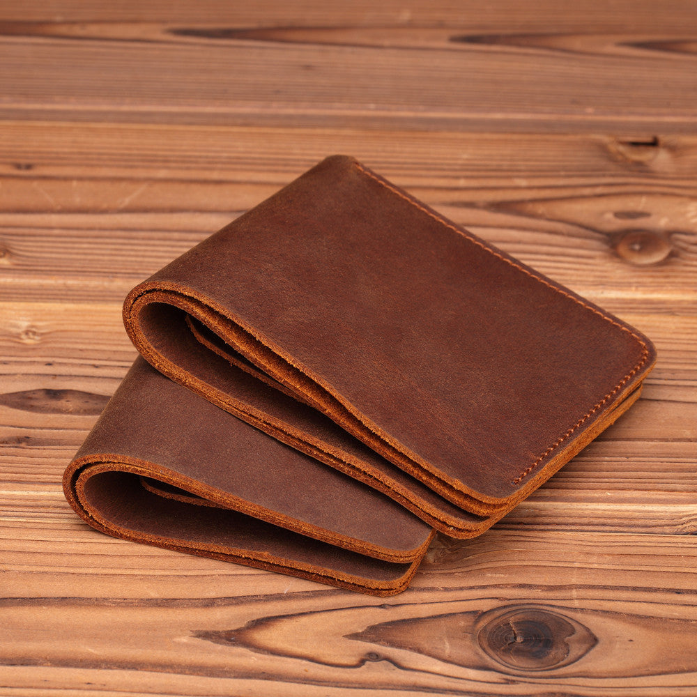 Crazy Horse Leather Handmade Leather Wallet