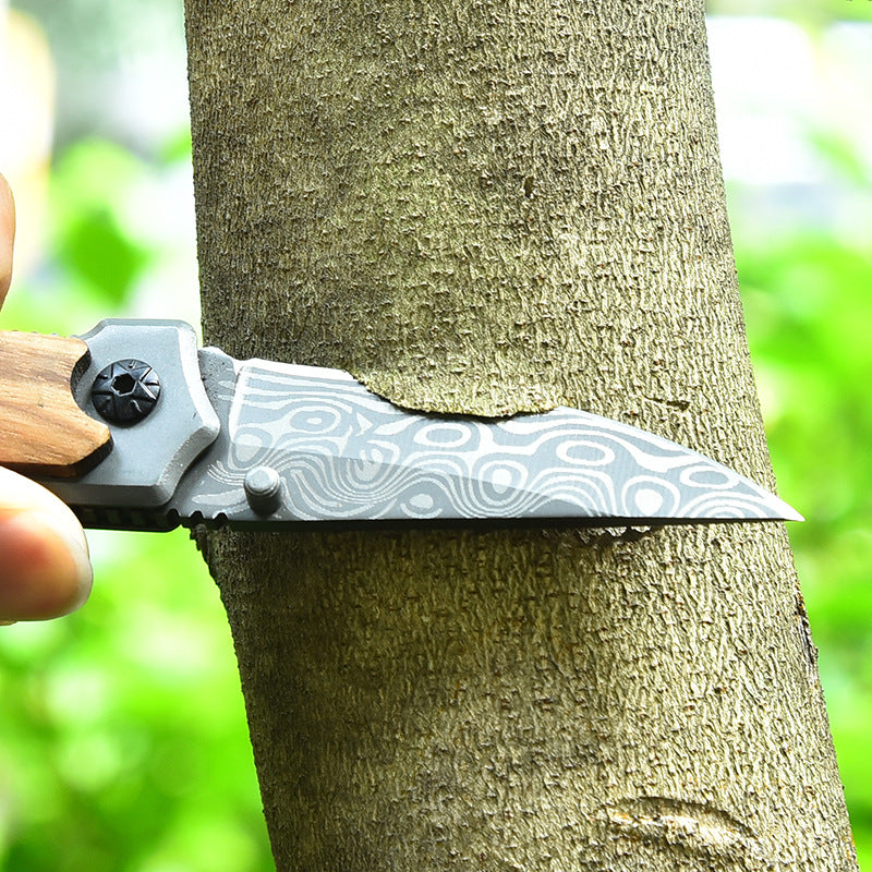 Outdoor Small Folding Knife Forging Steel Camping Fruit Knife