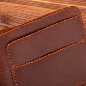 Crazy Horse Leather Handmade Leather Wallet