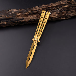 Game Double-pointed Butterfly Folding Knife Tool