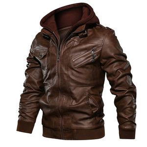 New Men Leather Jackets Autumn Casual Motorcycle PU Jacket Biker Leather Coats