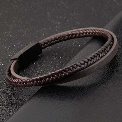 Leather bracelet simple leather bracelet men's leather bracelet