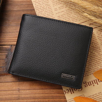 Men's wallet leather wallet coin purse