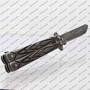 Personalized Custom Handmade Filipino Balisongs Butterfly Stainless Steel Flipper Knife World Class Knives with Leather Sheath