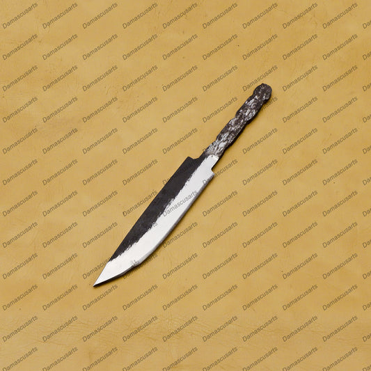 hunting Nicker Bowie knife blade knife blank one piece of steel hand forged. (High Quality Steel Blade Stainless,)