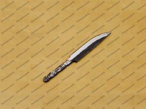 hunting Nicker Bowie knife blade knife blank one piece of steel hand forged. (High Quality Steel Blade Stainless,)