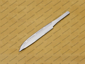 hunting Nicker Bowie knife blade knife blank one piece of steel hand forged. (High Quality Steel Blade Stainless,)