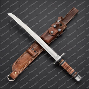 Swords battle ready short swords carbon steel tanto blade custom Handmade swords new year's gift for him hunting gift for men