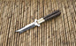 Personalized Custom Handmade D2 Tool Steel Original Filipino Balisong Butterfly Knife Brass with Ringed Gidgee Wood with Leather Sheath