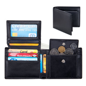 New Men's Fashionable Anti-theft Leather Wallet