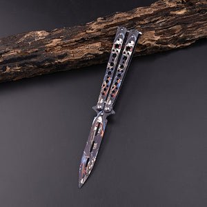 Game Double-pointed Butterfly Folding Knife Tool