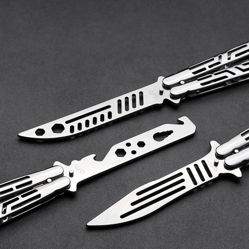 Stainless Steel Butterfly Practice Folding Knife