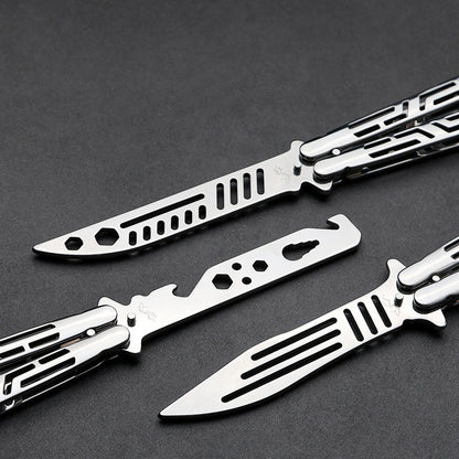 Stainless Steel Butterfly Practice Folding Knife