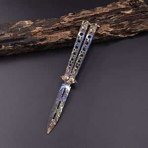 Game Double-pointed Butterfly Folding Knife Tool