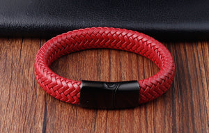 Red Leather Bracelet Leather Bracelet Couple