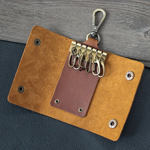 Men Wallet Leather Key Bag Multifunctional Keychain