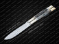 Personalized Custom Handmade D2 Tool Steel Original Filipino Balisong Butterfly Knife Brass with Jigged Bone Inserts World Class Knives with Leather Sheath