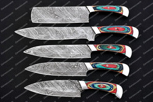 Personalized Custom Handmade Unique Gift for Him Knive Gift Damascus Steel Knives Fixed Blade Knives Best Gift with Leather Sheath