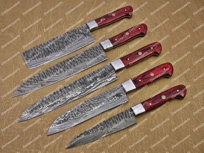 Personalized Custom Handmade High-Quality Chef Knives Chef Set Wedding Gift Christmas Gift Housewarming New Year Gift with Leather Sheath