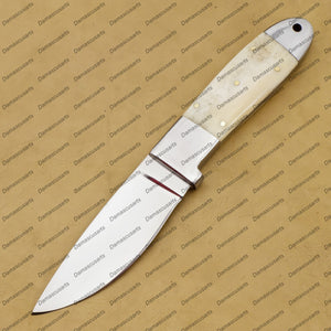 Personalized Custom Handmade 9"mink Knife Handmade Stainless Steel Hunting Knife Inches Blade Made with Leather Sheath