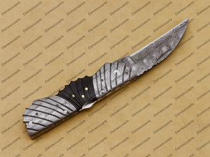 Personalized Custom Handmade Komodo Dragon 8″ Long 3″blade” Damascus Pocket Knife Handmade Damascus Pocket Folding Knife Hand Made Word Class Knives with Leather Sheath