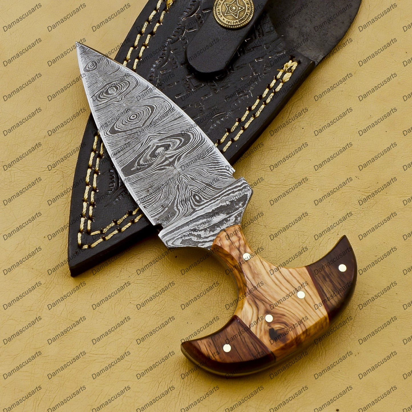 Personalized Custom Handmade Dagger Hunting Knife Handmade Damascus Boot Throwing Kunai Knife Fixed Blade Hand Forged Knife Leather Sheath Gift for Him