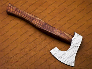 Personalized Custom Corban Steel Tomahawk Axe Viking Hunting CAMPING AXE Vantage AXE Battle with Beautiful Design of Wood Handle